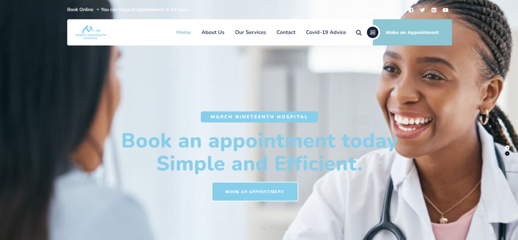 M19 Hospital Website
