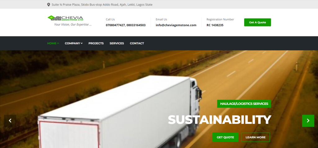 Cheviagemstone Website